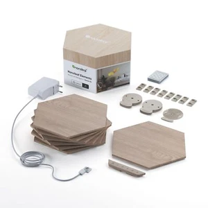 Nanoleaf Elements Hexagon Wood Look Starterkit + Erweiterungskit - Bild 1 von 37