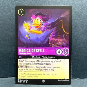 2024 DISNEY LORCANA INTO THE INKLANDS MAGICA DE SPELL 49/204 SUPER RARE  - Imagen 1 de 2