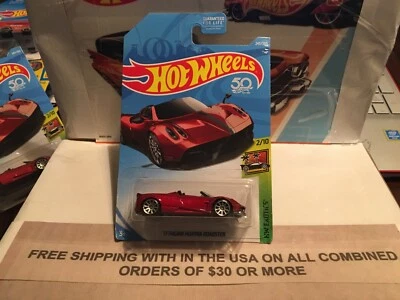 HOT WHEELS 17 PAGAN HUAYRA ROADSTER HW EXOTICS 2/10 ROJO ¡¡EN MUY BUEN ESTADO!!! Foto 1 de 4