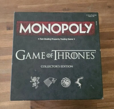 Game of Thrones Monopoly Board Game Collectors Edition Hasbro - Image 1 of 3