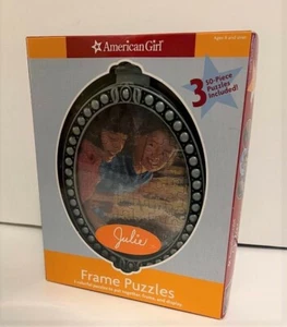 Brand New‼ American Girl Frame 3- 50 piece Puzzles JULIE 2007-Never Used - Picture 1 of 8