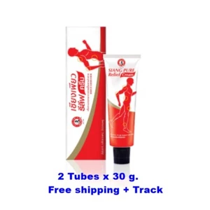 2x Siang Pure Relief Pain Cream Muscle Massage Sports Natural Fragrance Tubes  - Picture 1 of 6