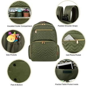 Fisher Price, Morgan, Baby Diaper Bag, Backpack, Insulated, New, Unisex - Picture 1 of 6