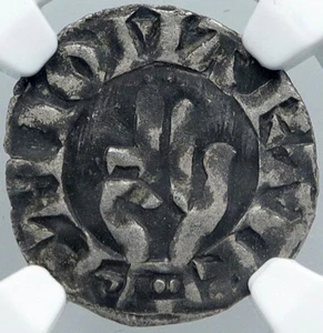 1200AD FRANCE Archbishopric BESANCON Old Silver Denier Medieval NGC Coin i88555 - Picture 1 of 5