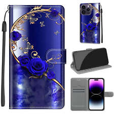 For Samsung S23 UItra S22 Xcover 5 Leather Phone Wallet Stand Flip Printed Case 