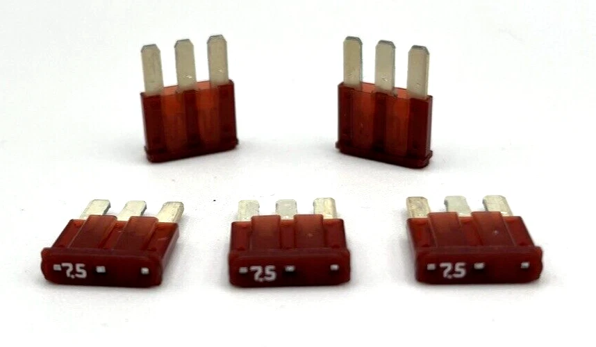 Micro3 Automotive Mini Blade Fuse 7.5 AMP 5 Pieces - Image 1 of 1
