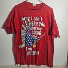 Red Eagle Freedom Men's XL T Shirt Red Fruit Of The Loom Short Sleeve