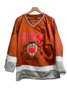 1993 Tasmanian Devil "Taz" Retro Classic Mesh Hockey Jersey Size M - Picture 1 of 4
