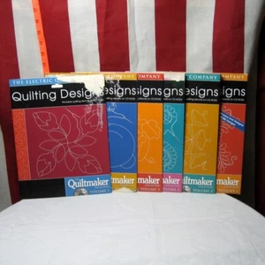 QUILTING DESIGNS Quiltmaker Magazine hundreds of stencils CD-Rom set Volume 1-6 - Picture 1 of 4