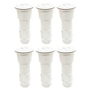 Aquastar US101 7.5" Umbrella Stands with Sleeve and Center Cap White (6 Pack) - Picture 1 of 7