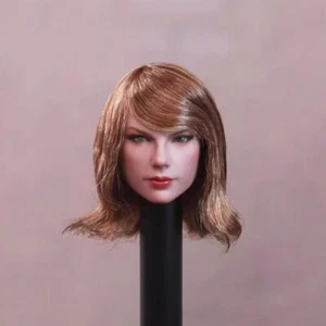 New 1/6 Taylor Swift Short Curly Hair Head Sculpt for 12" Phicen Figure Body - Picture 1 of 3