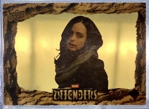 #2/13 KRYSTEN RITTER as JESSICA JONES Gold Acetate 2018 UD Marvel DEFENDERS