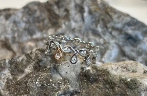 Clogau Ring Silber & 9 kt Rotgold königliche Krone Größe P 50 £ Rabatt - Bild 1 von 6