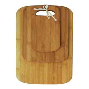 3-piece Bamboo Cutting Board Set Wood Kitchen Chopping Board Wooden Serving - Picture 1 of 4
