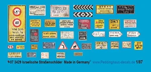 Peddinghaus 1/87 3429 Israélien Plaques de Rue - Photo 1 sur 1