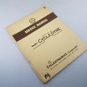 Vintage Cyberdyne Cyberdynamics Service Manual Parts List Cycle Hub Sheave Co-1 - Picture 1 of 6