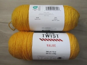 Big Twist Value Yarn ,100% Acrylic, Varsity Gold ,6oz NEW - Picture 1 of 3