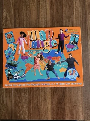 Maptangle World Edition Geography Map Kids Educational Game Missing 1 Card - Image 1 of 4