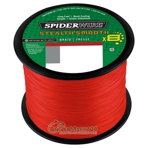 165m NEW Spiderwire Stealth Smooth 8 Rot 0,23mm 23,6kg Rest geflochtene Schnur - Bild 1 von 1
