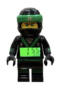 Lego Ninjago Masters of Spinjitzu Lloyd Verde Negro Reloj Despertador Digital PROBADO - Imagen 1 de 6