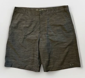 PARADISE COLLECTION Men's Charcoal Gray Striped 10 " Inseam Golf Shorts Sz 38 - Picture 1 of 8