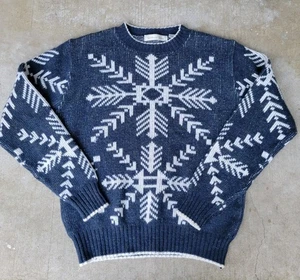 Vintage Northern Isles Herren M Snowflake Wollpullover Nordic Ski - Bild 1 von 5