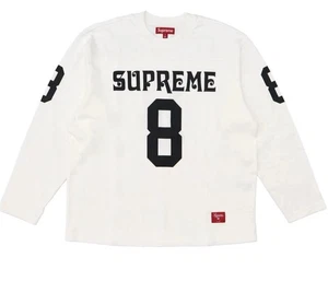 Supreme Affiliated L/S Football Top Medium White SS25KN34 New In Bag - Picture 1 of 18