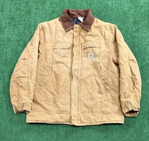 Vintage Carhartt Jacket Mens 50 XL C0186 Arctic Workwear Quilt Lined Duck Canvas - Picture 1 of 6