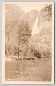 Yosemite Falls RPPC Kalifornien Echtfoto um 1918-1930 Postkarte - Bild 1 von 2