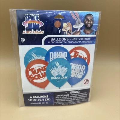 Space Jam 2 A Nuevo Legado Látex Globo Ramo Cumpleaños Fiesta Suministros 6 Piezas Foto 1 de 4
