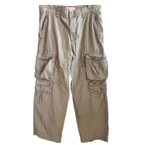 Cargo Supply Herren Cargohose passt 34x30 Relaxed Fit Khaki Freizeit Outdoor - Bild 1 von 19