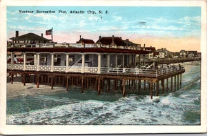 Postal vintage de Ventnor Recreation Pier Atlantic City N.J. c1927 - Imagen 1 de 2
