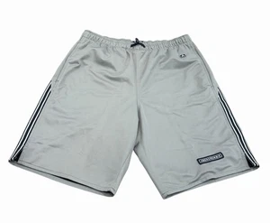 Abercrombie & Fitch Gym Issue Shorts Mens Y2K 90s Gray Medium Mesh Basketball - Picture 1 of 7