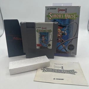 Castlevania II: Simon's Quest CIB (NES, 1988) NES Caja de Juego Manual Espuma Probada - Imagen 1 de 17
