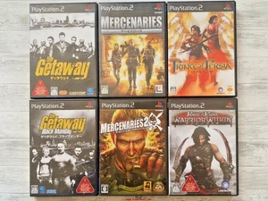 SONY PS2 6-piece set! The Getaway, Mercenaries, Prince Of Persia etc.From Japan - Picture 1 of 2