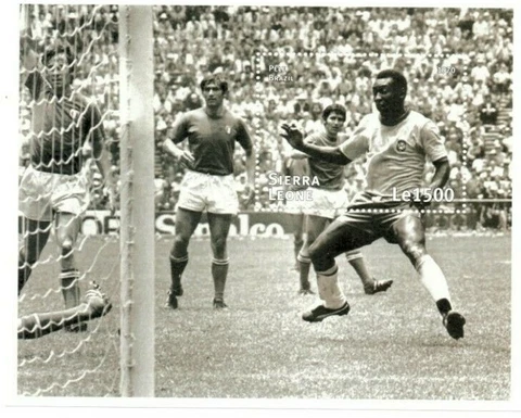 Sierra Leone 1997 - Pre FIFA World Cup, Pele - Souvenir Sheet - Scott 2032 - MNH Cover