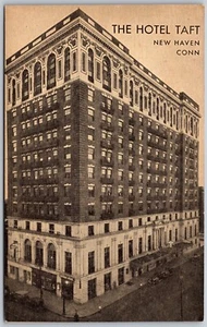 Postal de colección New Haven Connecticut CT The Hotel Taft años 1910 vista antigua - Imagen 1 de 2