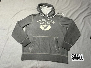American Eagle Outfitters Para Hombre Talla S - PEQUEÑA Sudadera con Capucha Manga Larga - Gris - Imagen 1 de 23