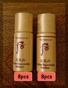 The history of Whoo Radiant Rejuvenating Balancer 8 piezas + Emulsión 8 piezas Vendedor de EE. UU. - Imagen 1 de 1