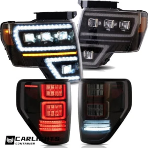 Faros PROYECTOR + Luces traseras VLAND AHUMADAS para juegos LED Ford F-150 2009-2014 - Imagen 1 de 12