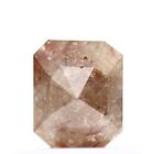 Salt And Pepper Diamond 0.59 Ct Natural Brown Emerald Cut Loose Diamond for Ring
