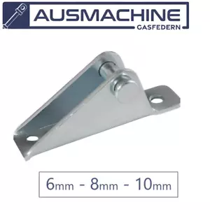 Lagerschuh 6mm 8mm 10mm Bolzen Gabel Befestigungsplatte Halterung für Gasfeder - Bild 1 von 7