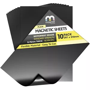 10 Magnetblätter A4 0,75 mm für Handwerk, Stanzformenaufbewahrung oder Schilder (flexibler Magnet) - Bild 1 von 7