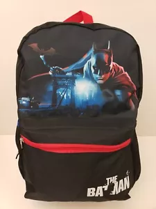 NEW!! BATMAN LARGE 16" Backpack BLACK WITH SIDE POCKETS FREE SHIPPING!!! - Picture 1 of 3