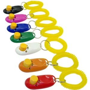 Dog Pet Cat Obedience Training Clicker/Trainer/Dogs Puppy Train Aid &Wrist Strap - Picture 1 of 19