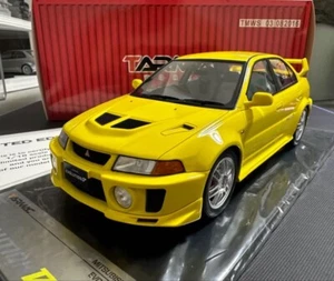 *SUPER RARE* Tarmac Works 1/18 Mitsubishi Lancer Evolution Evo V GSR Yellow JDM - Picture 1 of 13