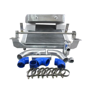24"x11.75"x3 3/8" Intercooler Radiator V-Mount Pipe Tube kit For 86-91 RX7 FC - Picture 1 of 7