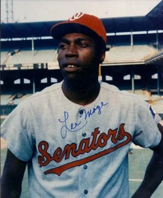 Lee Maye Signed Autographed Washington Senators 8x10 inch Photo - Deceased 2002 - Image 1 of 2