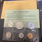 1959 Silver Proof Set US Mint OGP Envelope 90% Silver 5 Coins Franklin Half