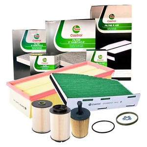 Kit Tagliando 4 Filtri Castrol VW Golf 5 V 1.9 2.0 TDI Aria Olio Carb Abitacolo - Imagen 1 de 7